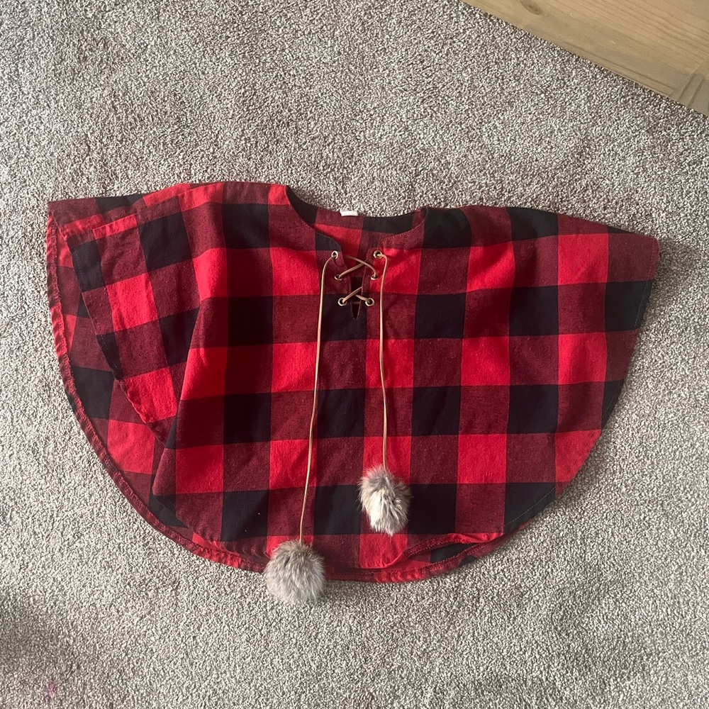 Buffalo Plaid Children’s Poncho